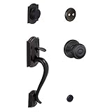Schlage f93-cam-716-geo Aged Bronze CamelotダミーHandleset with Georgianノブ