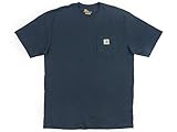 Carhartt (カーハート) 半袖Tシャツ メンズ WORKWEAR POCKET T-SHIRT K87 ネイビー Mサイズ