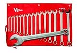 v8ツールInc vt9415 15ピースSAE long-patternコンボレンチセット