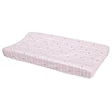 Petunia Pickle Bottom Dreaming in Dax Quilted Changing Pad Cover Pink/Gray/White [並行輸入品]