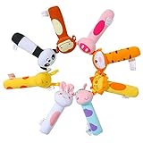 8ピースStuffed Animals Baby Rattles幼児おもちゃPlayセット