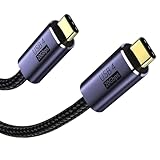 USB4 ケーブル 1.5M USB Type-C ケーブル PD対応 100W急速充電 Thunderbolt 3対応 20Gbps高速転送 8K / 60Hz映像出力 ナイロン編みMacBook、iPad、Surface、Xperia、Galaxy、Pixel等タイプc機種対応(1.5m)