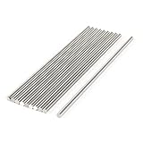 uxcell　旋盤ルバー　HSS素材　2.9mm x 100mm m　グレー　10枚入り