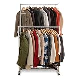 アイリスプラザ(IRIS PLAZA) ハンガーラック パイプハンガー ダブル 幅94.5㎝ 耐荷重150kg シルバー CW4100-41 丈夫 高耐荷重