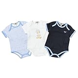(アルマーニベビー) ARMANI BABY ベビー服 出産祝い 半袖ロンパース 3点セット CK801NVY 9Mサイズ [並行輸入品]