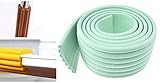 Child Home Safety Adhesive Table Desk Furniture Corner Edge Rail Bumper Guards, Ridges, Sea Green by
