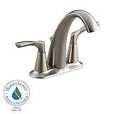 KOHLER Mistos 4 in. 2-Handle Low-Arc Bathroom Faucet in Vibrant Brushed Nickel R37024-4D-BN by KOHLE