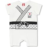 BABYDOLL（ベビードール） 柔道ロンパース-ベビー キッズ -0637B 70cm ホワイト