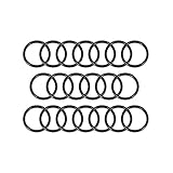 uxcell Oリング ゴムパッキン オーリング 耐熱 耐油 防水 シーリングガスケット ニトリル ゴム製外径7mm内径5mm 幅1mm メトリック 20パック入り