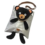 かわいい くまさん バッグ かばん 鞄 トートバッグ マザーズバッグ A4 通勤 通学 プレゼント (シルバー)