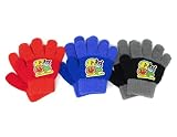 [株式会社トモクニ] アンパンマンとバイキンマンのプリント付 手袋 オリジナルステッカー付 (ブラック)