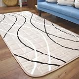 るるべ ラグ カーペット 洗える 1畳 90×180 おしゃれ オールシーズン ラグマット ホットカーペット 床暖対応 ウォッシャブル 北欧 接着剤不使用 71385… (蓄熱グロウBE)