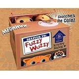 Toy / Game Cool Fuzzy Wuzzy Kitty Mechanicalノベルティコイン保存銀行 – Makes Fun forキッズと大人