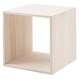 ユニットボックスシリーズ オープンタイプ 桐材 生地仕上げ ナチュラル色 幅39cm GA-0037