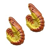 セットの2子供の部屋ハンドル引き出しハンドルキャビネットノブ、Shrimp