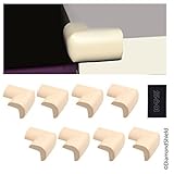 Table Corner Guards - 8 Pack, Creme White - Protects Your Baby / Child from Bumping or Falling Injur