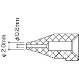 白光 ノズル/0.8MM S型 N50B-01 はんだ除去器