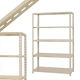 力量-2 幅120×奥行45×高さ180cm 5段 ベイジュ 150㎏/段