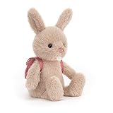 Jellycat バックパック バニーぬいぐるみ 8.5インチ - バニーとラビット ぬいぐるみ - クラシックな子供用ギフト