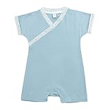 [青]の屋外夏のベビーボディスーツパジャマコットンベビーロンパース中国のチャイナドレス ベビー ロンパース 赤ちゃん ボディ スーツ