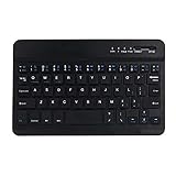 yarui キーボード bluetooth タブレット 電話ユニバーサル 互換性 タブレットipadキーボードミニBluetoothワイヤレスキーボード 黒白