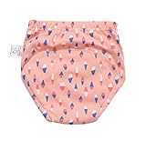 2ラブリー漫画のの赤ん坊のおむつトレーニングパンツのアイスクリーム柄のセット