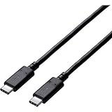 エレコム:エレコム USB2.0ケーブル C-Cタイプ 認証品 3A出力 3.0m U2C-CC30NBK 型式:U2C-CC30NBK