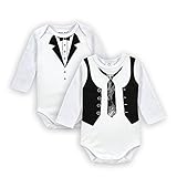 Mother's love 新生児ロンパース 長袖肌着秋冬2枚セット【通年素材】男女共用 (6-9月)