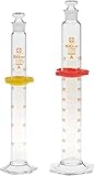 柴田　有栓メスシリンダー　カスタムＡ　２０ｍｌ