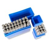 打刻印 セット 小文字 数字 レザークラフト アルファベット ポンチ ハンドメイド DIY 金属 革 (2mm 小文字+数字)