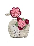 Micクラフトハンドメイドかぎ針編みセットおむつカバーヘッドバンド カラー: ホワイト