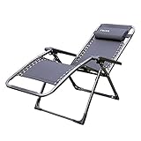 Yoler® デッキチェアー リラックス 折りたたみチェアー リクライニングチェアー 無重力