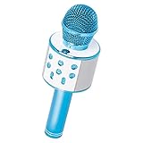 applife Bluetooth カラオケマイク ブルー | ポータブルスピーカー ボイスチェンジ ボーカルカット 家庭用 カラオケ パーティー ハンズフリー通話 microSD USBフラッシュメモリ USB充電式 Bluetooth Ver.5.0