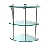 Allied Brass SB-6-PB 24' x 5' Double Glass Shelf Antique Brass [並行輸入品]