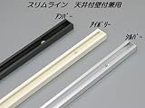 スリムライン　１ｍ　額吊セット　レールを天井に取り付ける　アイボリー