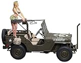 ハセガワ 1/24 1/4トン 4×4トラック(50口径M2機関銃装備) w/ブロンドガールズフィギュア プラモデル SP483