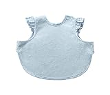 防水ベビービブブン竹ファブリックベビーフィードスモックブルー、6-36ヶ月