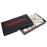 Dovewill ボートゲーム　玩具　ドミノセット　倒し　ドミノ　積み木 　28個セット　2色選べる - ベージュ