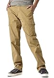 [アウトドアプロダクツ] カーゴパンツ メンズ チノパンツ スリム ストレッチ (105, 95・ベージュ)