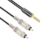 luxferre 4.4 mm rca 4.4 mm 変換 ケーブル 1.5m 4.4mm rca 変換 無酸素銅 ケーブル 延長 コード 4.4mm 5極 スピーカー マイク アンプ ミキサー NW-WM1A WM1Z ZX300 TA-ZH1ES PHA-2A に対応 1.5メートル (バランスからアンバランスに接続したから、ノイズがある可能性があります)