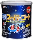 アサヒペン ペンキ 水性スーパーコート 水性多用途 ソフトグレー 1.6L