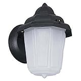 Sunset Lighting F7804-31 Outdoor Wall Sconce with Frosted Glass, Black Finish [並行輸入品]