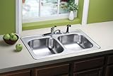 ELKAY SALES NVP33224LF 33 x 22 x 7 Double Bowl Sink by Elkay