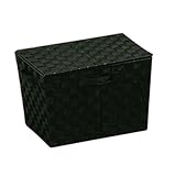 共栄 KYOEI カラーバスケット フタ付 深型 幅38×奥行26×高さ26cm カラーボックス 手荷物置き 収納ボックス インナーボックス ブラック