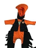 MascotWear See My Hood幼児6 to 9月オクラホマ州立カウボーイズポリエステルフリースジップアップフード付きOnesie