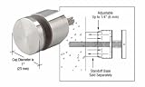 CRLクローム調節可能な高さスタンドオフキャップfor 3 / 4 "ベース