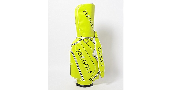 Amazon Co Jp 23区golf メンズ Nijyusanku Mens Unisex プロレプリカキャディ バッグ イエロー系 F スポーツ アウトドア