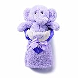 kathy ireland Plush and Blanket Set, Lilac Elephant by DEMDACO [並行輸入品]