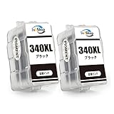 Canon BC-340XL 詰め替え インクカートリッジ 2本セット キャノン用 340XL ブラック 顔料 Canon インク BC-340BK 大容量 説明書付き