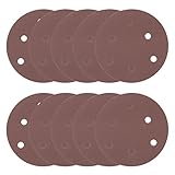uxcell サンディングディスク 紙やすり サンドペーパー 6穴あき 外径125mm 2000グリット フロッキングサンドペーパー 10枚入